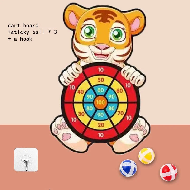 Kids Basketball Hoop Kit Cartoon Creative Animals Basketball Stand Outdoor Indoor Game Sport Play Toys For Children Kids